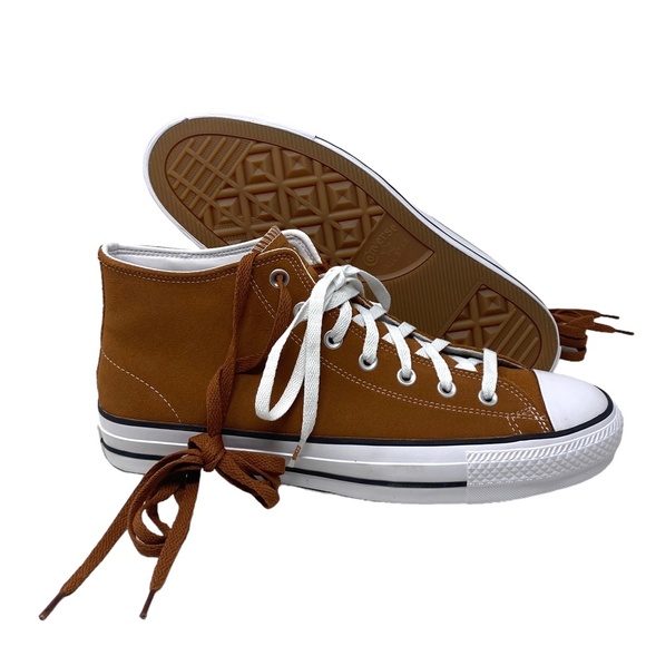 Converse CONS Chuck Taylor Pro Mid Sneakers Men's Shoes Suede Tawny Owl A04601C - Picture 8 of 10